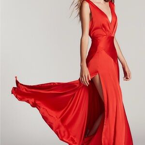 Free People Red Gown